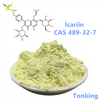 Chinese Herbal Pure Icariin 98% Epimedium Extract Horny Goat Weed Extract Powder Icariin CAS 489-32-7