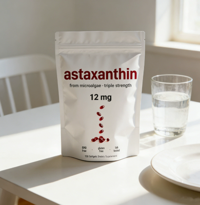 Hot Selling OEM Astaxanthin 12mg Softgels Astaxanthin Softgel 120 Softgel Per Bag