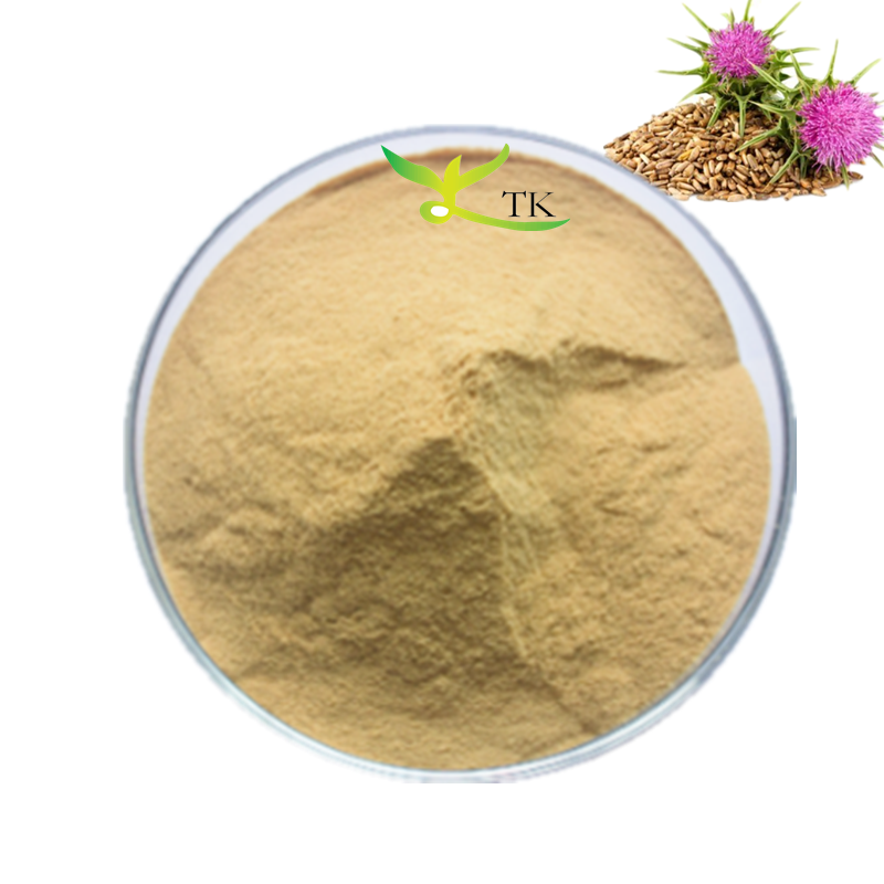 Natural Milk Thistle Seed Extract Powder Silymarin 80% Powder For Tablets Pills Capsules